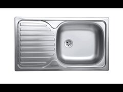 Chiuveta Sanitec ERT-C 408D, pentru blat, cuva dreapta, anticalcar, 76x43,5cm, Inox